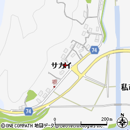 京都府福知山市私市サカイ周辺の地図