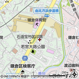 ＮＴＴ東日本鎌倉電話交換センター周辺の地図