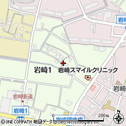 愛知県小牧市岩崎1丁目60周辺の地図