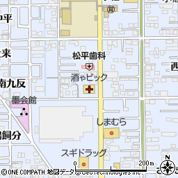 愛知県一宮市小信中島西九反33周辺の地図