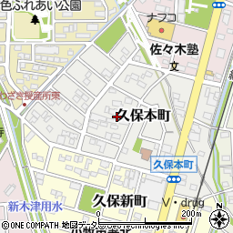 愛知県小牧市久保本町周辺の地図