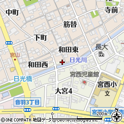 愛知県一宮市今伊勢町本神戸和田東4周辺の地図