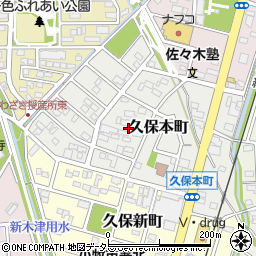愛知県小牧市久保本町周辺の地図
