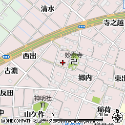 愛知県一宮市定水寺清水12周辺の地図