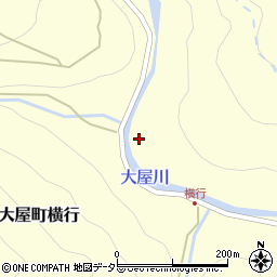 兵庫県養父市大屋町横行周辺の地図
