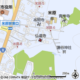 仏道寺周辺の地図