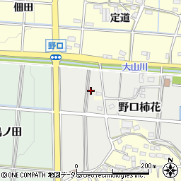 愛知県小牧市野口柿花周辺の地図