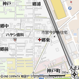 愛知県一宮市今伊勢町新神戸郷東17周辺の地図