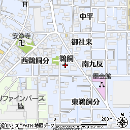 愛知県一宮市小信中島鵜飼周辺の地図