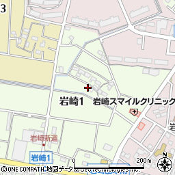愛知県小牧市岩崎1丁目54周辺の地図