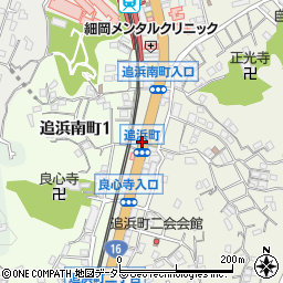 追浜町周辺の地図