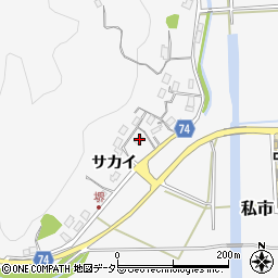 京都府福知山市私市サカイ55周辺の地図