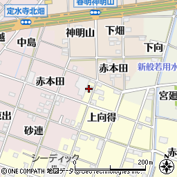 愛知県一宮市千秋町浮野上向得203周辺の地図