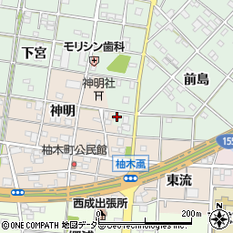 愛知県一宮市西大海道郷前71周辺の地図