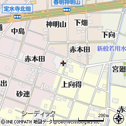 愛知県一宮市千秋町浮野上向得202周辺の地図