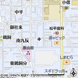愛知県一宮市小信中島西九反12周辺の地図