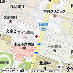 ファミリーマート一宮市民病院前店周辺の地図