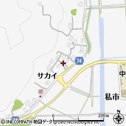 京都府福知山市私市サカイ43周辺の地図