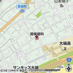 熊坂歯科医院周辺の地図