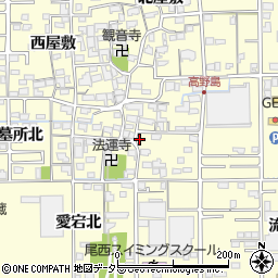 愛知県一宮市開明北小憧周辺の地図