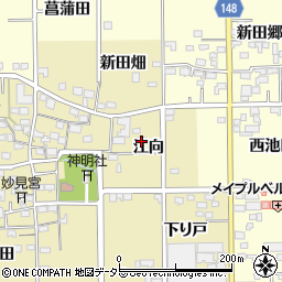愛知県一宮市三条江向18周辺の地図