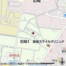 愛知県小牧市岩崎1丁目32周辺の地図