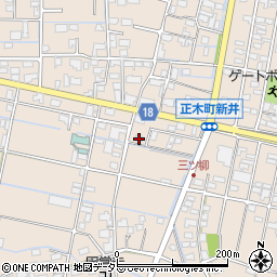 岐阜県羽島市正木町新井1038周辺の地図