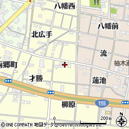 愛知県一宮市大赤見（柳原）周辺の地図