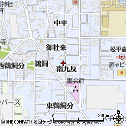 愛知県一宮市小信中島南九反周辺の地図