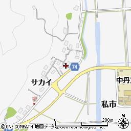 京都府福知山市私市サカイ44周辺の地図