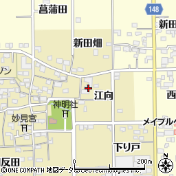 愛知県一宮市三条江向周辺の地図