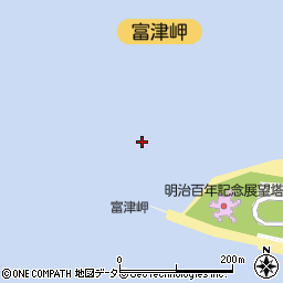 富津岬周辺の地図