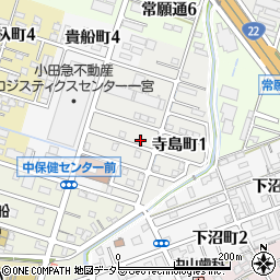 愛知県一宮市寺島町1丁目1-38周辺の地図