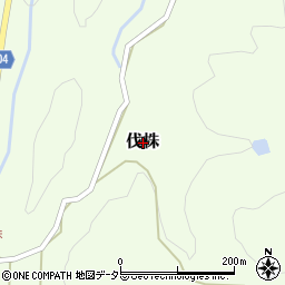 鳥取県西伯郡南部町伐株周辺の地図