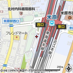 駅レンタカー米原営業所周辺の地図