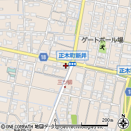 岐阜県羽島市正木町新井1050周辺の地図