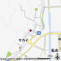 京都府福知山市私市サカイ46周辺の地図