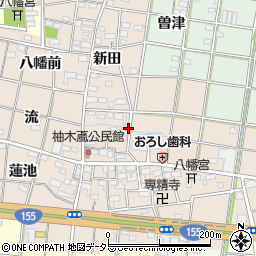 愛知県一宮市柚木颪郷中周辺の地図