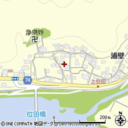 京都府綾部市位田町田岸周辺の地図