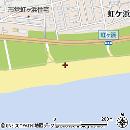 神奈川県平塚市虹ケ浜周辺の地図