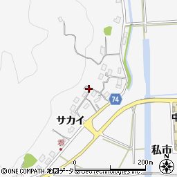 京都府福知山市私市サカイ48周辺の地図