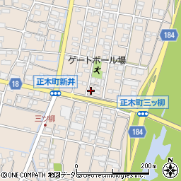 岐阜県羽島市正木町新井1195周辺の地図