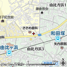 ラヴィドール鎌倉笹目周辺の地図