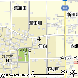 愛知県一宮市三条江向20-2周辺の地図