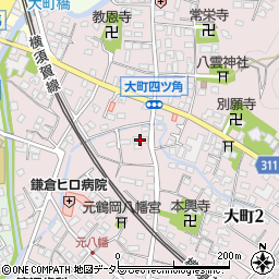 キャトルセゾン鎌倉周辺の地図