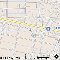 岐阜県羽島市正木町新井890周辺の地図