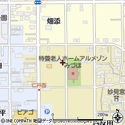 愛知県一宮市三条野間周辺の地図