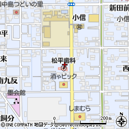 愛知県一宮市小信中島西九反37-1周辺の地図