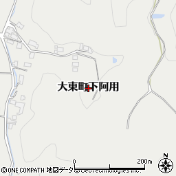島根県雲南市大東町下阿用周辺の地図