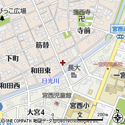 愛知県一宮市今伊勢町本神戸和田東17周辺の地図